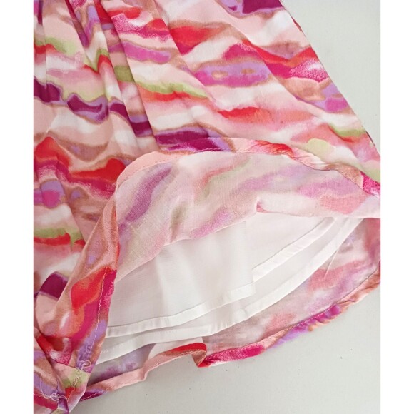 NEW Meet Me In Santorini Pull On Shorts Elastic Waist Bright Swirl Print Sz M - Picture 4 of 5